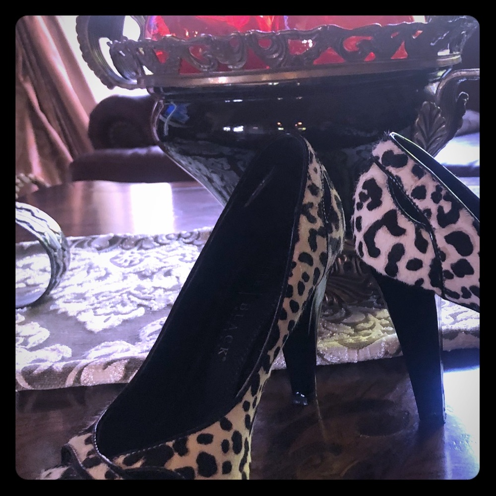 White House/Black Market Animal Print Heals